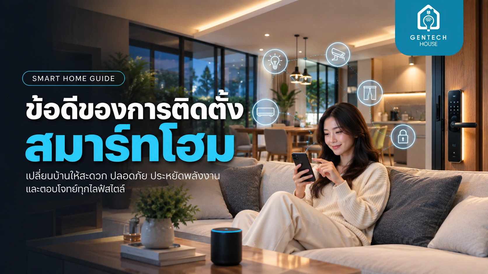 ข้อดีของการติดตั้งสมาร์ทโฮม บ้านอัจฉริยะที่ตอบโจทย์ชีวิต