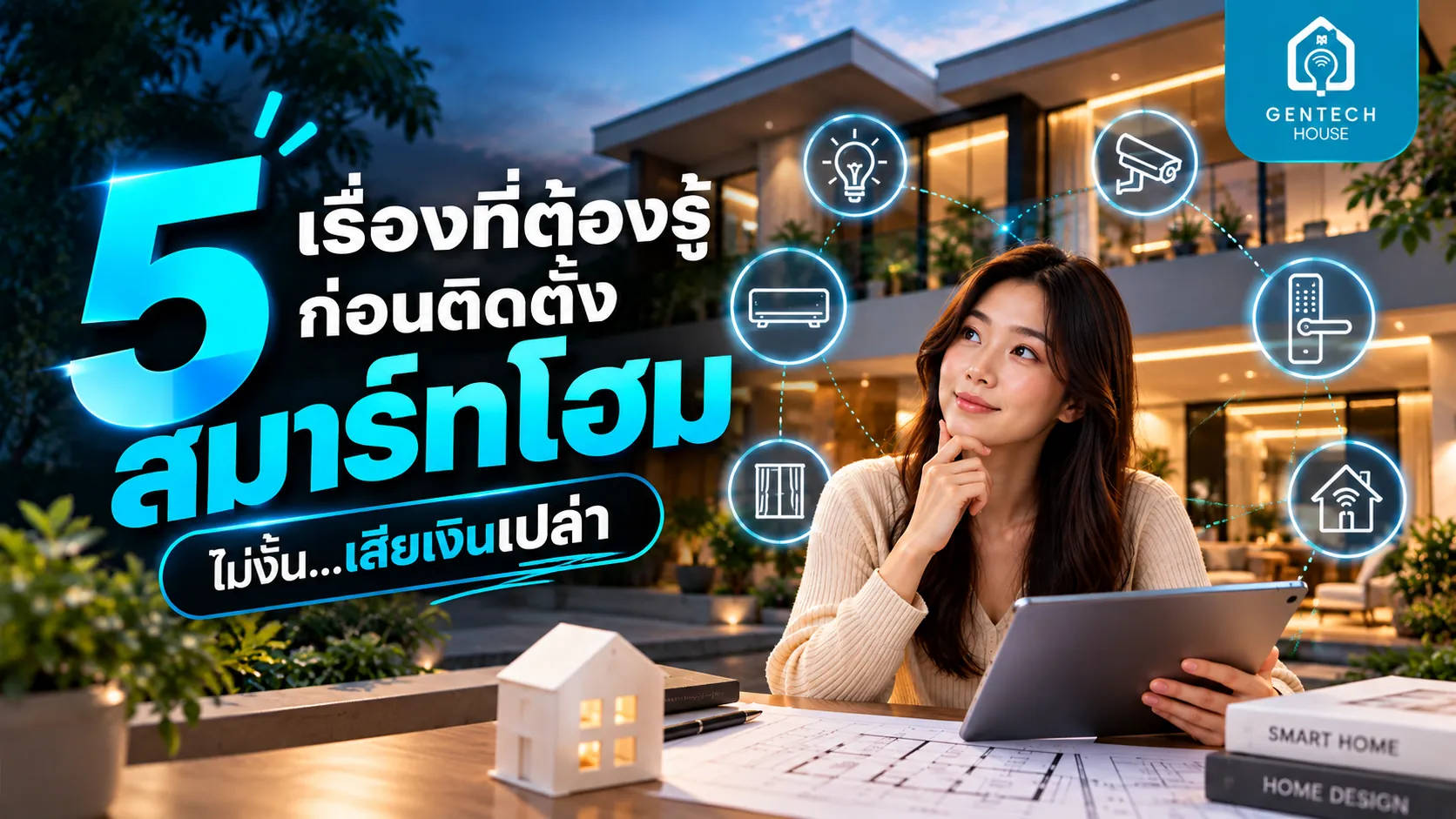 5 เรื่องที่ต้องรู้ก่อนติดตั้งสมาร์ทโฮม ไม่งั้นเสียเงินเปล่า