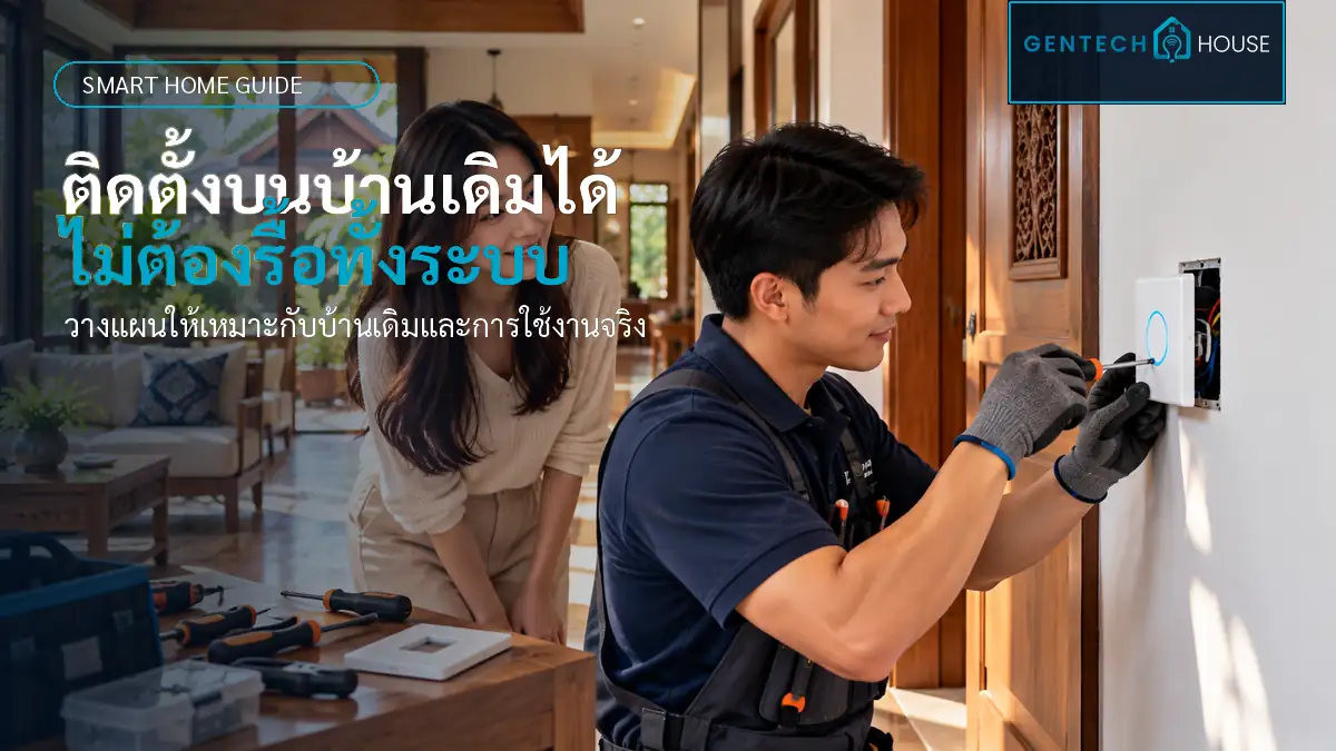 ติดตั้งบนบ้านเดิมได้ ไม่ต้องรื้อทั้งระบบ: วางแผนให้เหมาะกับบ้านเดิมและการใช้งานจริง