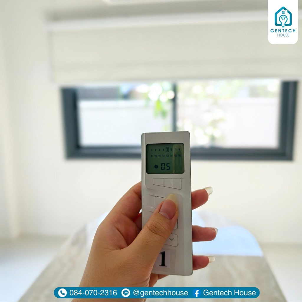 ผลงานการติดตั้ง ระบบม่านม้วนอัจฉริยะ (Smart Roller Blind) รูปที่ 4