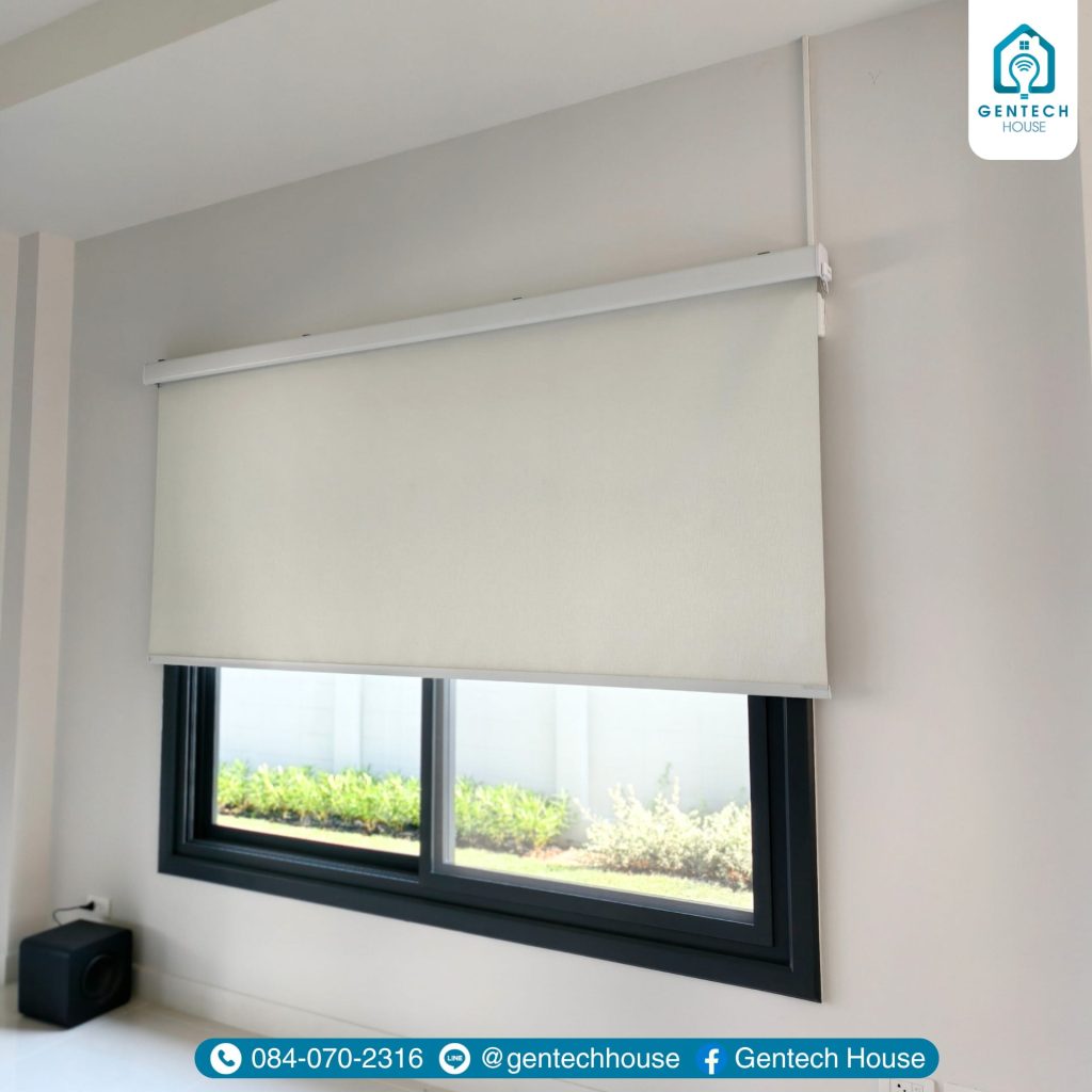 ผลงานการติดตั้ง ระบบม่านม้วนอัจฉริยะ (Smart Roller Blind) รูปที่ 2