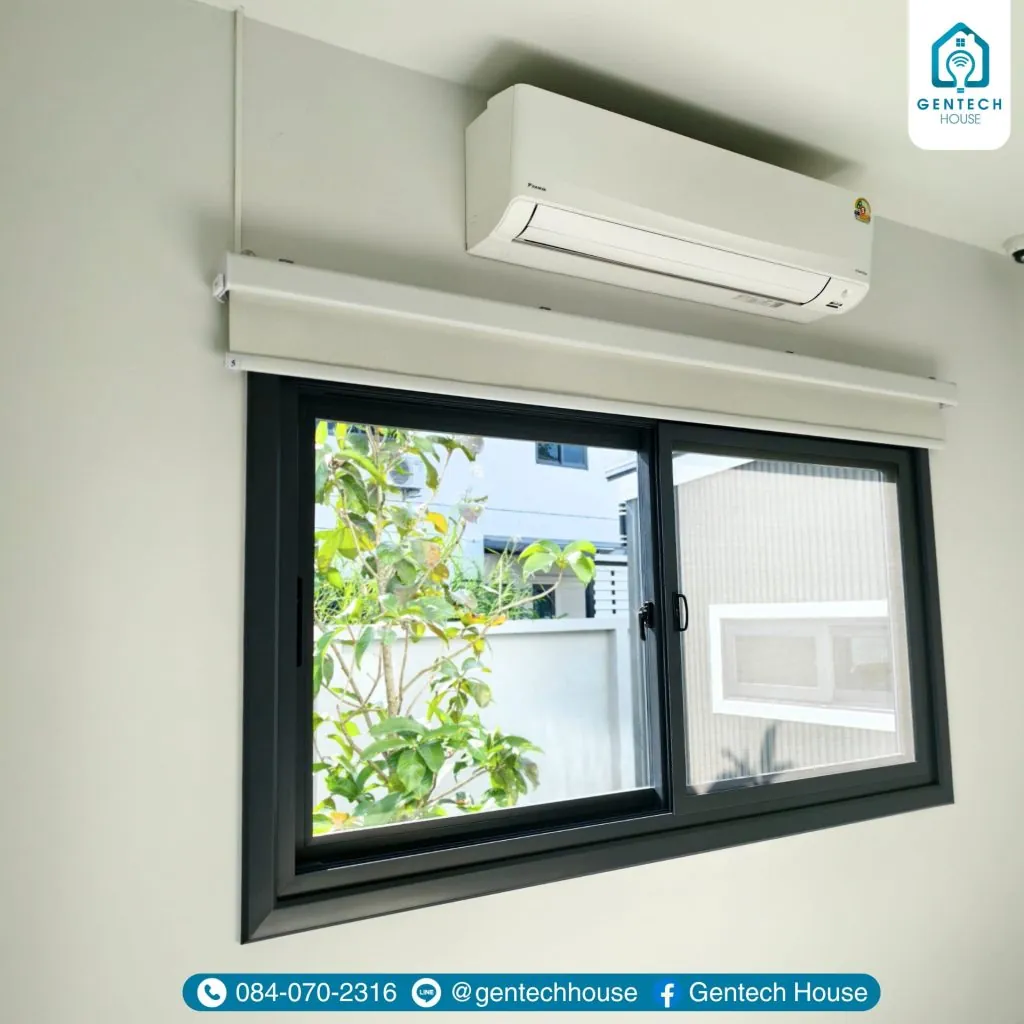 ผลงานการติดตั้ง ระบบม่านม้วนอัจฉริยะ (Smart Roller Blind) รูปที่ 5